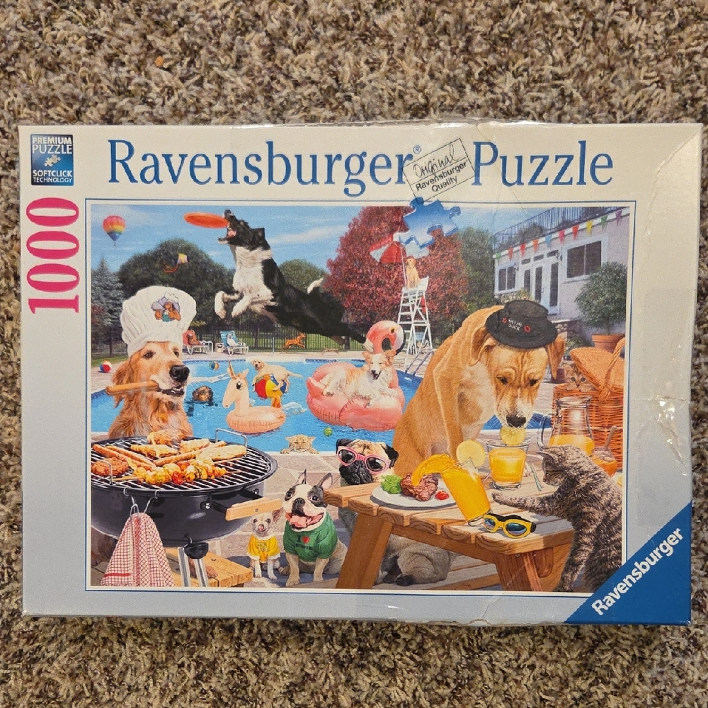 Ravensburger Dog Days Of Summer Puzzle 1000 Pieces.